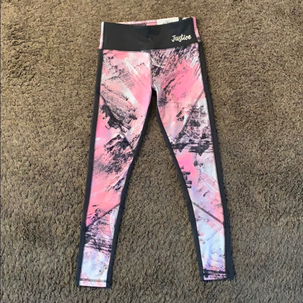 Girls - Justice high waist leggings. Sz 10 - NEW